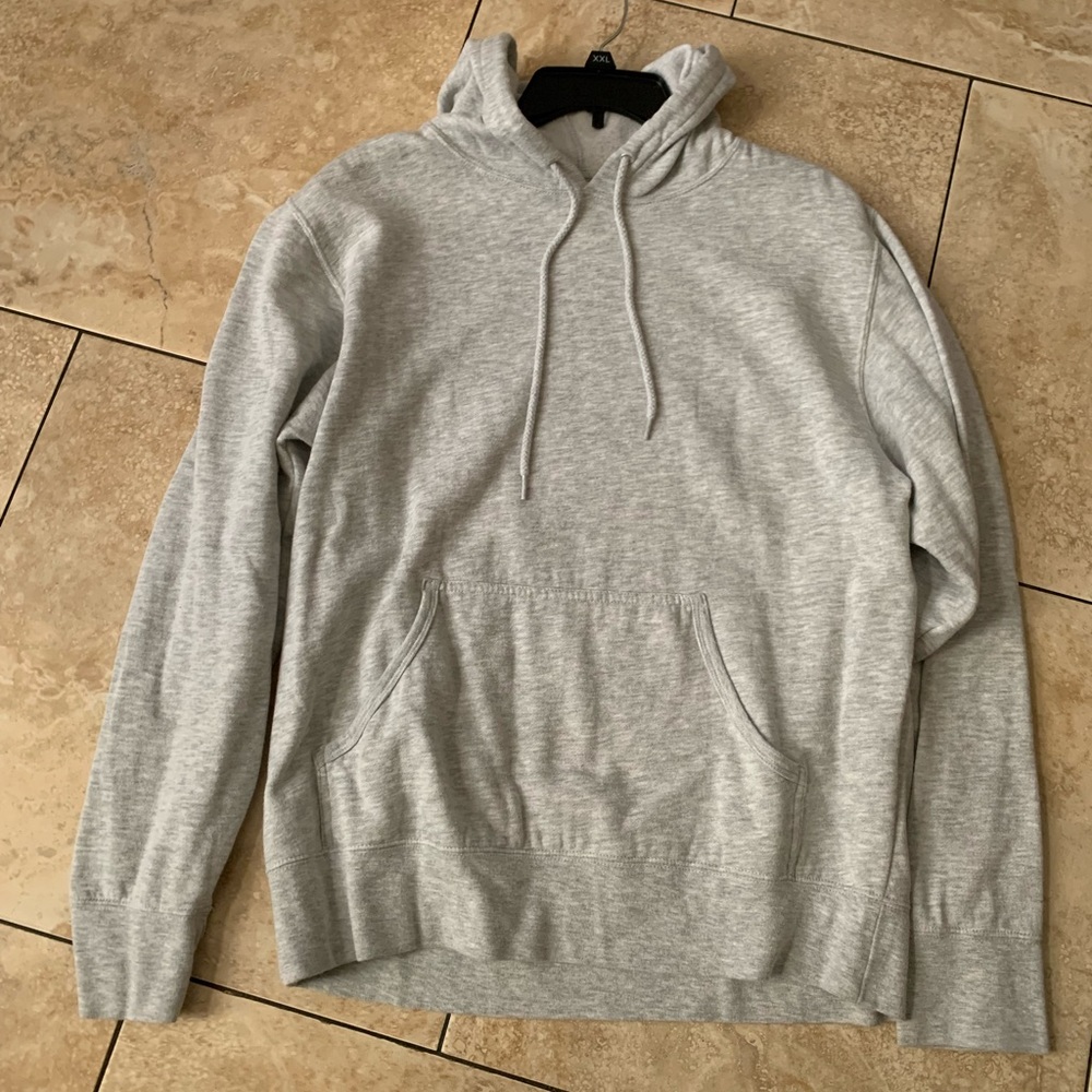 Plain grey hoodie